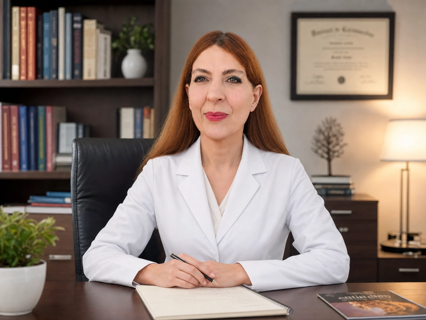 Dott.ssa Sandra Cassarino nel suo studio